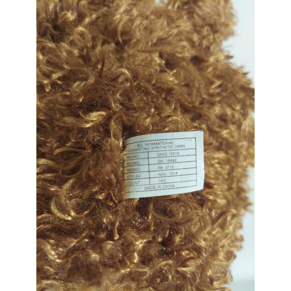 Nicole Curly Light Brown Bear Stuffed Animal Plush 10 Inch Style # Nov 1014 - Picture 6 of 9